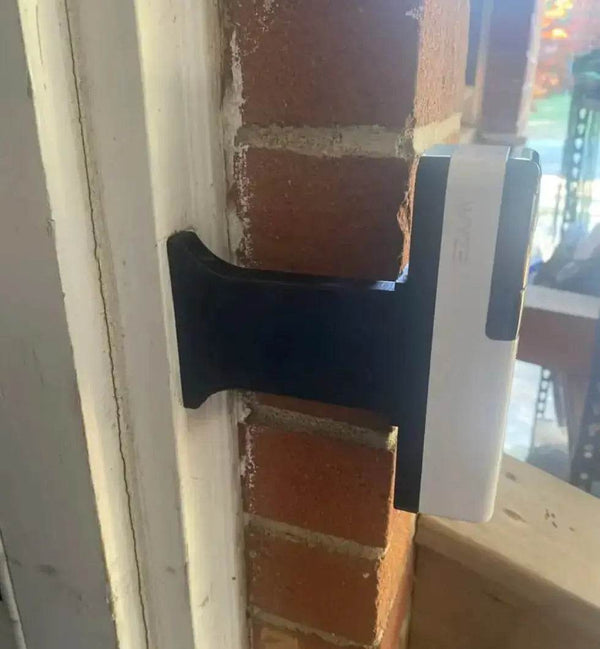 Roku Doorbell Smart Home Wireless Doorbell Brick Extension -Narrow Base - Offset Extend Over Brick - DoorbellMount.Com