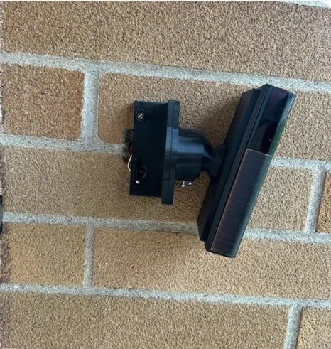 Adjustable Swivel Add-on | Side Mount Adapter for Wall or Brick | For custom bracket side wall