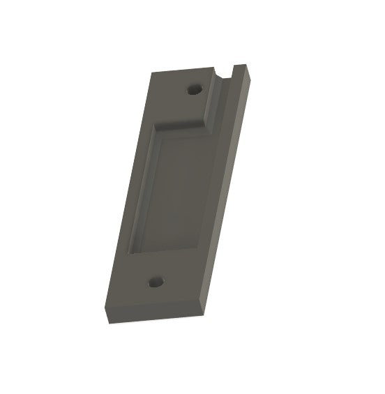 Adhesive Mount for Traditional Wired Doorbell Push Button- with wire routing channel