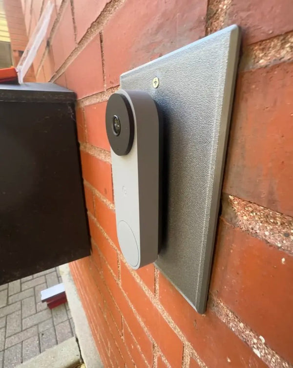 Intercom Cover Plate for Use With Doorbell Mounts - Customizable for different sizes