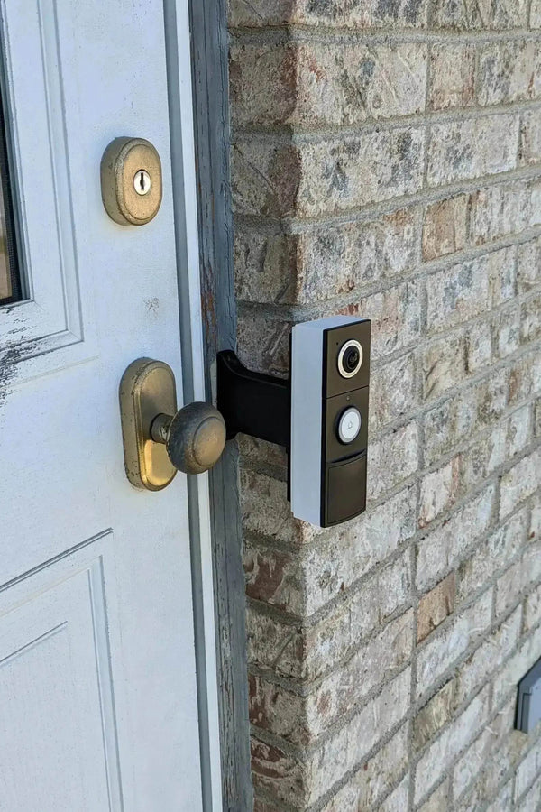 TP-LINK Tapo Doorbell D130 Brick Extension - 9/16in Wide Base - Offset Extend Over Side of Brick - DoorbellMount.Com