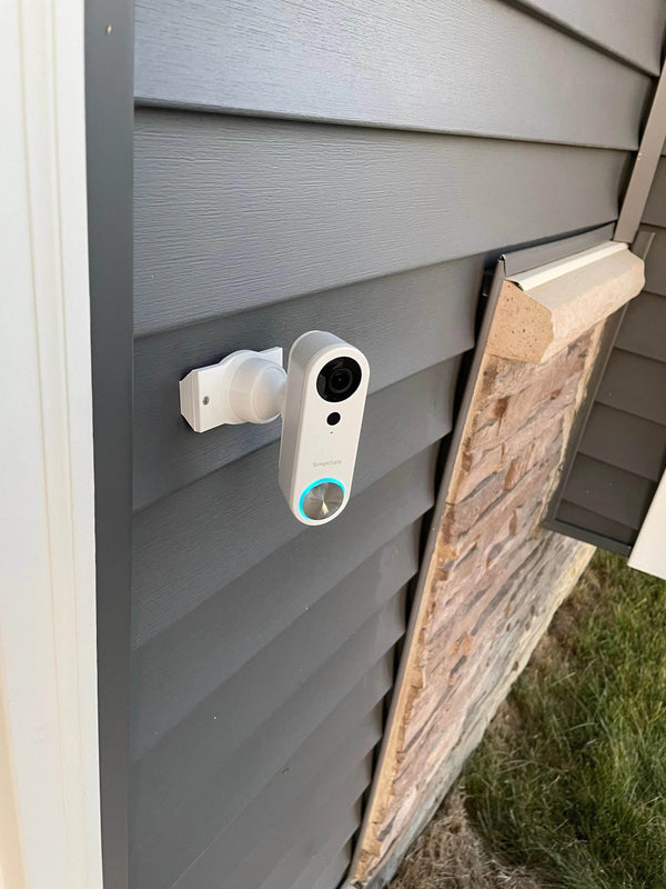 Narrow 3/4in Wide Base and Adjustable Swivel Narrow 90° Mount for All Models of Video Doorbells - DoorbellMount.Com