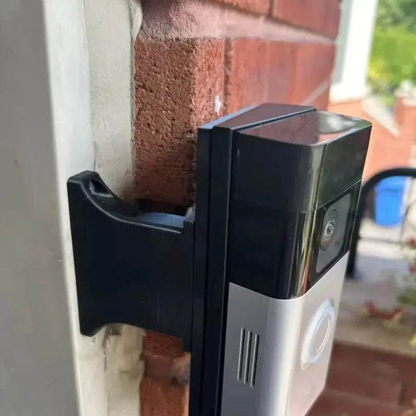 Standard offset brick extension pushing a video doorbell forward past the brick