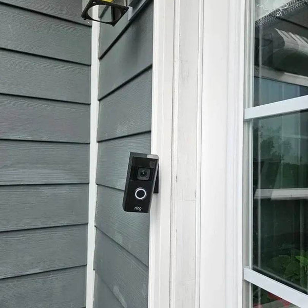 Adjustable swivel 90 degree doorbell mount for side wall