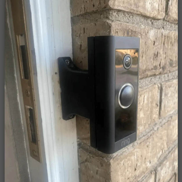Ubiquiti UniFi Protect G4 (not Pro) Doorbell Brick Extension - 9/16in Wide Base - Offset Over Brick - DoorbellMount.Com