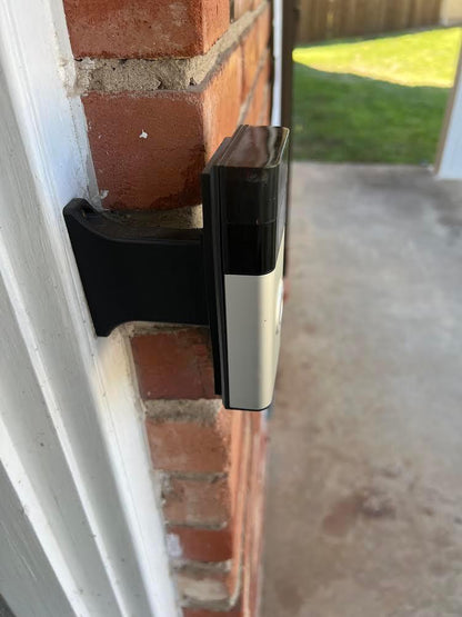 Ubiquiti G4 Doorbell Pro Doorbell Brick Extension - 9/16in Wide Base - Offset Over Brick - DoorbellMount.Com