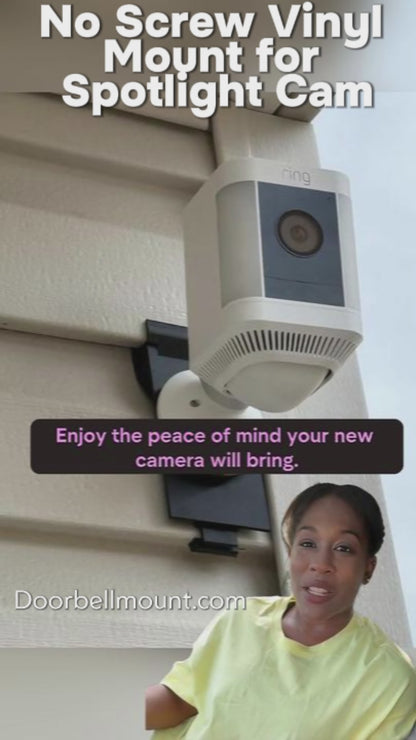 No Screw Vinyl Siding Mount | Ring Spotlight Cam |Any Vinyl Siding |No Holes