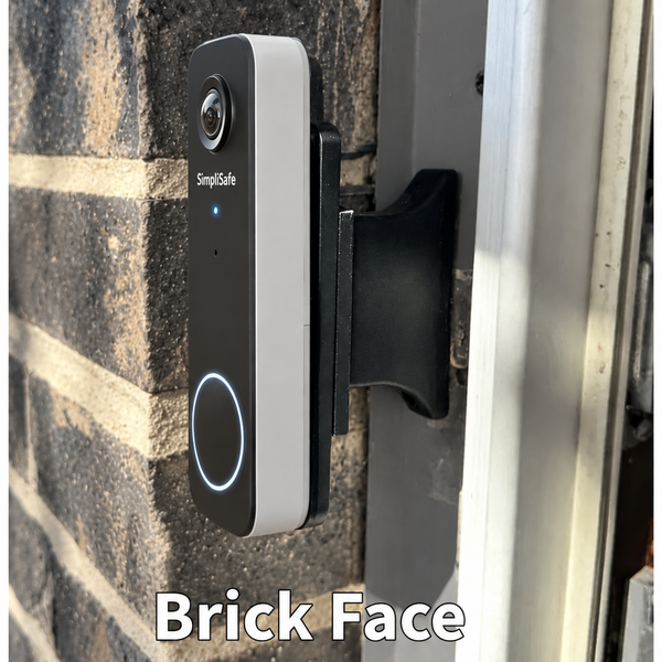 SimpliSafe 2K Series 2 brick face extension side view