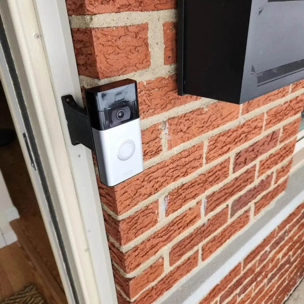 Ring Doorbell 3 or 3+ Brick Extension -Full Offset Over Brick Trim Install - DoorbellMount.Com