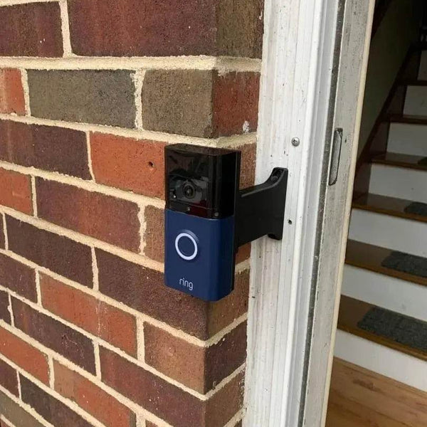 Ring Doorbell 3 or 3+ Brick Extension -Full Offset Over Brick Trim Install - DoorbellMount.Com