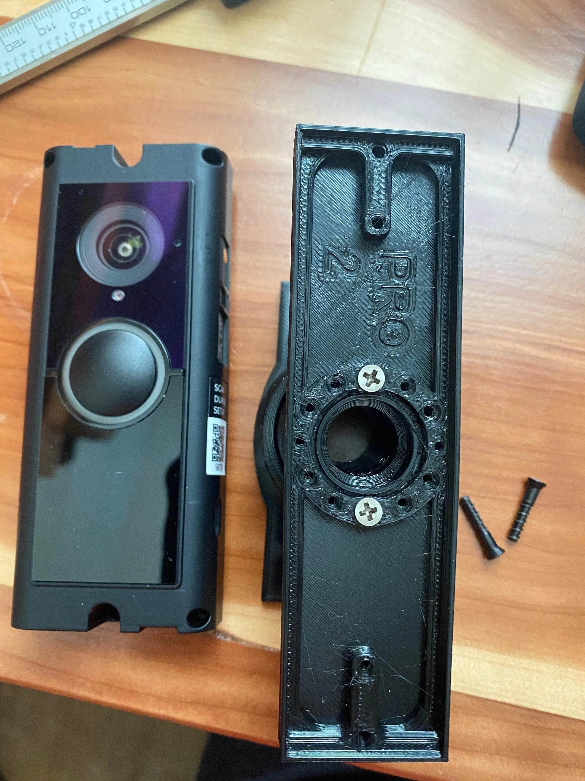 Adjustable 35° Swivel Video Doorbell Mount for Frontal Angle Adjustment - Rotate Horizontal / Vertical - DoorbellMount.Com
