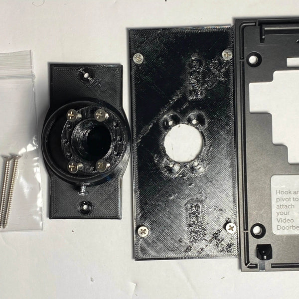 Swivel 90° Mount for Ring Battery Doorbell - Adjustable Swivel Version for Perpendicular or Side wall Gen2 - DoorbellMount.Com