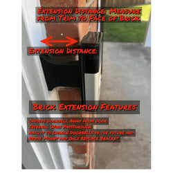 Ring Wired Doorbell Plus Doorbell Extension For Brick -Full Offset - Formally Video Doorbell Pro (not Pro2) - DoorbellMount.Com