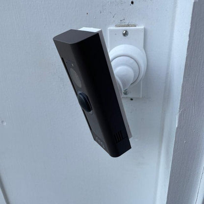 Swivel 90° Mount for Ring Wired 2021 Doorbell - Adjustable Swivel Version for Perpendicular or Side wall Doorbell Installations - DoorbellMount.Com