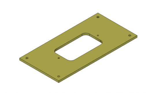 Custom Backplate 5.25 x 2.625 for Adjustable Mounts - DoorbellMount.Com
