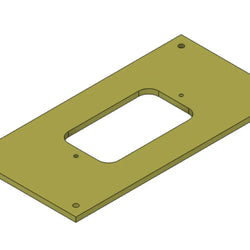 Custom Backplate 5.25 x 2.625 for Adjustable Mounts - DoorbellMount.Com