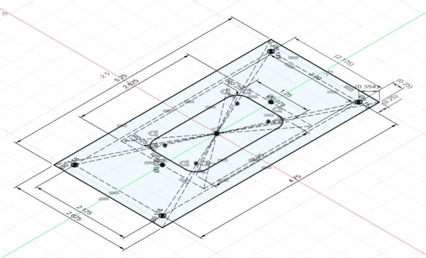 Custom Backplate 5.25 x 2.625 for Adjustable Mounts - DoorbellMount.Com