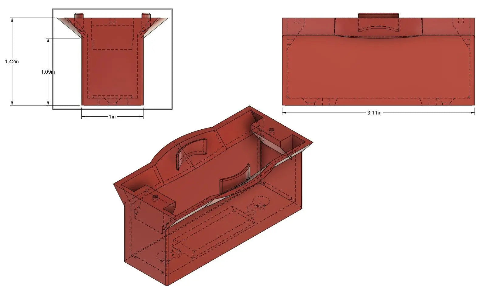 1" Wide x 1” Extension Narrow Baseplate for Adjustable Swivel Doorbell Mounts - DoorbellMount.Com