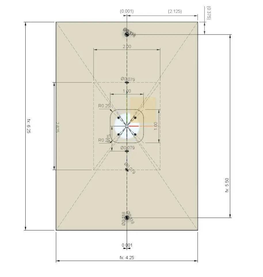 Customizable Intercom Cover Plate for Doorbell Mounts - DoorBell Mount
