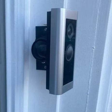 Swivel 90° Mount for Ring Wired Doorbell Plus Doorbell - Adjustable Swivel Bracket for Perpendicular or Side wall Doorbell Installations - DoorbellMount.Com
