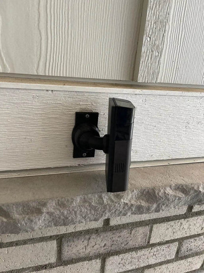 Adjustable Swivel 90° Doorbell Mount for Side Walls to Turn 90 Degrees - DoorbellMount.Com