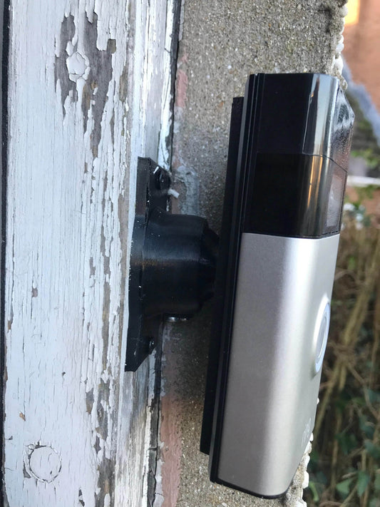 Adjustable 35° Swivel Video Doorbell Mount for Frontal Angle Adjustment - Rotate Horizontal / Vertical - DoorbellMount.Com