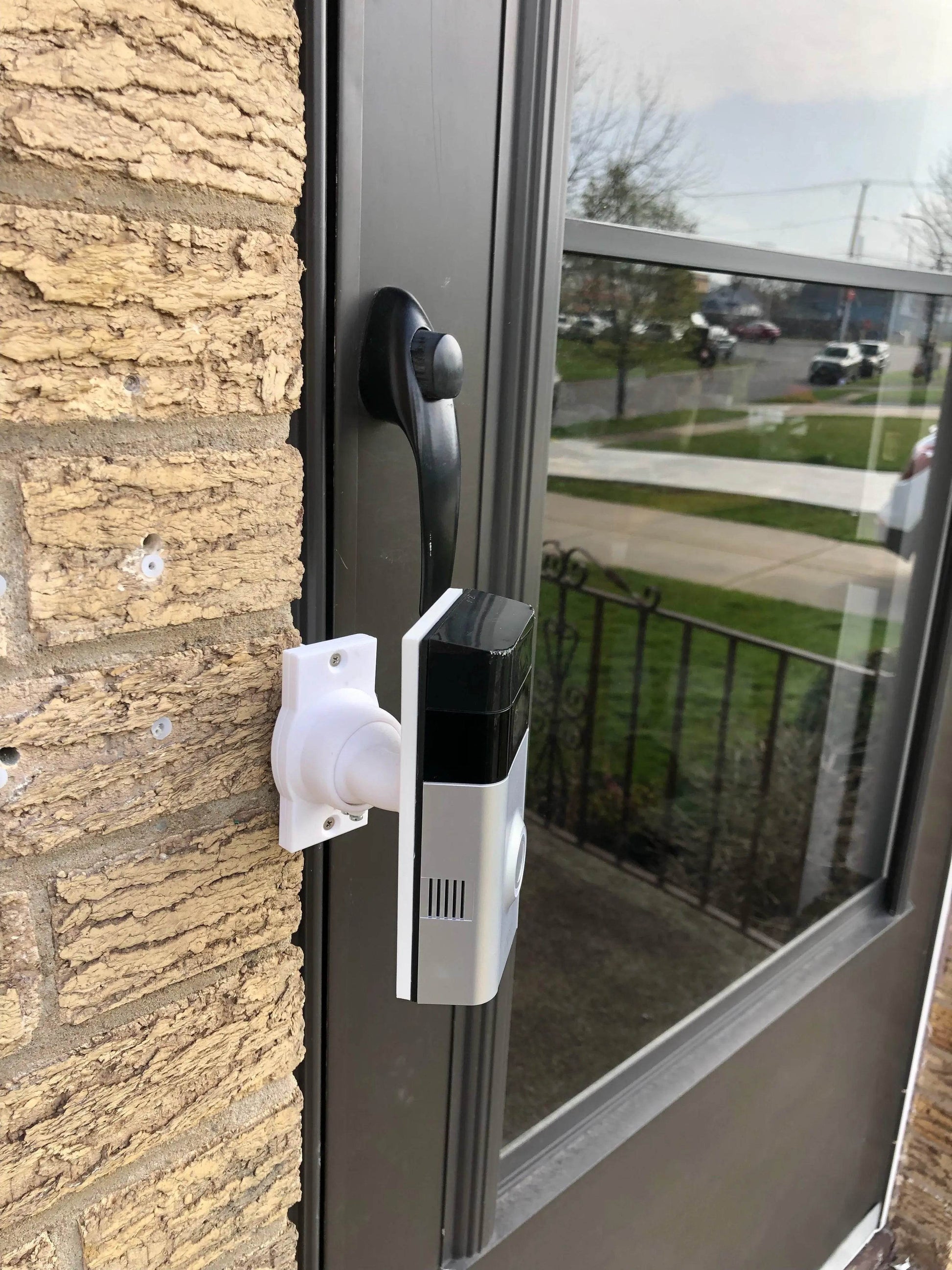 Ring Battery Doorbell Brick Extension with Adjustable Mount 0-35 Degree Swivel Mount for Perfect View - Gen2 - DoorbellMount.Com