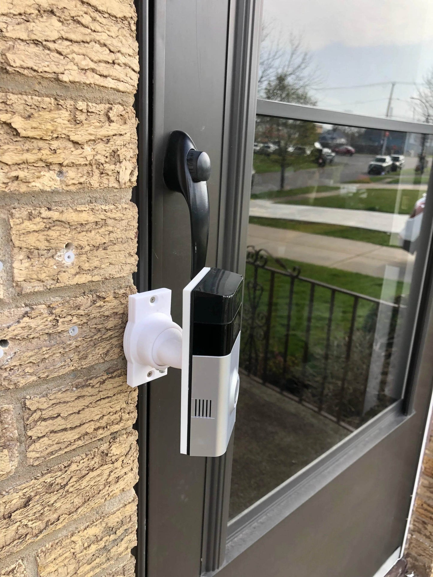 Ring Battery Doorbell Brick Extension with Adjustable Mount 15-90 Degree - 9/16in Wide - Formally Gen2 - DoorbellMount.Com