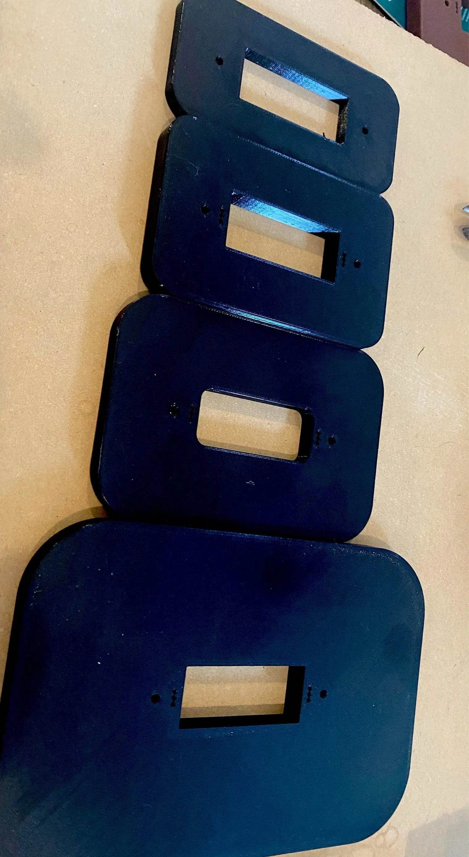 Small Inverted Box Baseplate 2-1/2in x 4in for Adjustable Swivel Mounts - DoorbellMount.Com