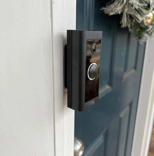 Fixed Trim Slim/Narrow Doorbell Mount for Video Doorbells and Uneven Trim - DoorbellMount.Com