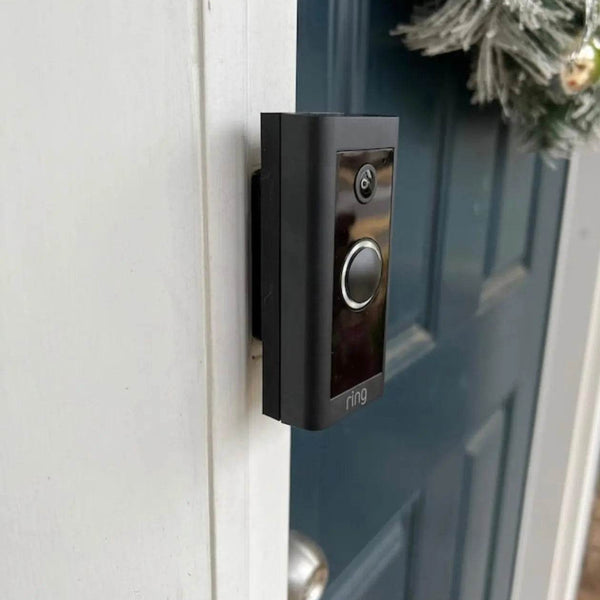 Fixed Trim Slim/Narrow Doorbell Mount for Video Doorbells and Uneven Trim - DoorbellMount.Com