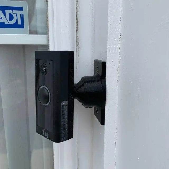 Swivel 90° Mount for Ring Wired Doorbell Pro - Adjustable Swivel Bracket for Perpendicular or Side wall PRO2 - DoorbellMount.Com