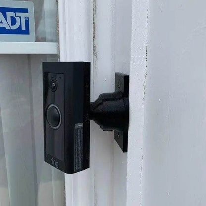 Swivel 90° Mount for Ring Wired Doorbell Plus Doorbell - Adjustable Swivel Bracket for Perpendicular or Side wall Doorbell Installations - DoorbellMount.Com